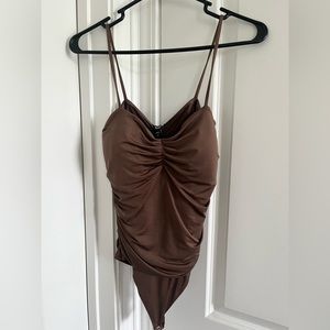 Brown Express Body Contour Bodysuit